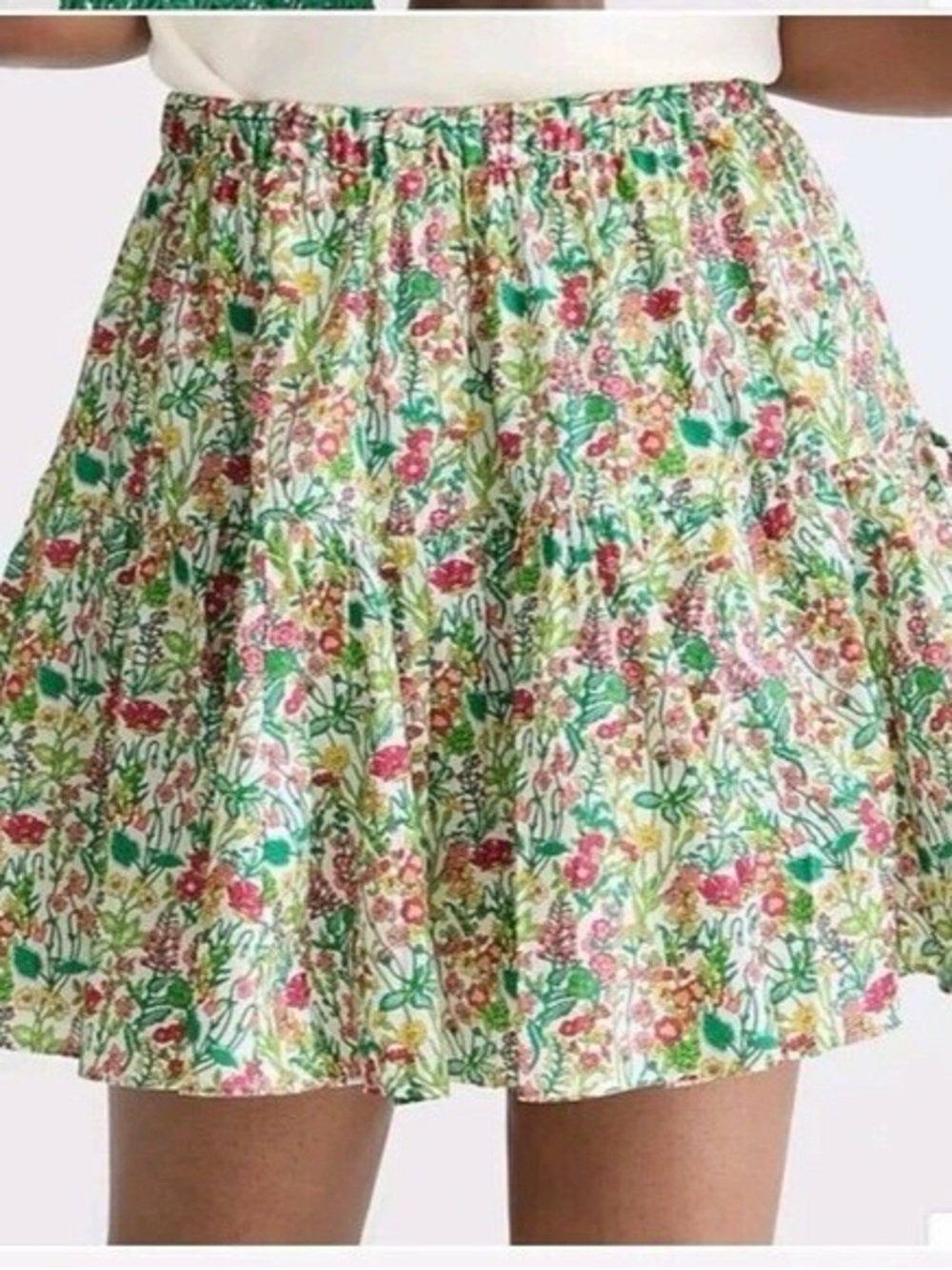 J. Crew Floral Liberty London Tiered Mini Skirt
